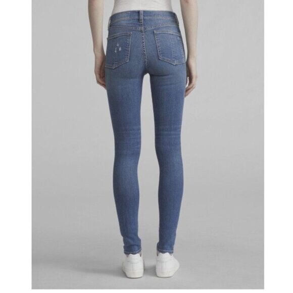 RAG  Bone High Rise Skinny Jeans Size 31 - Picture 2 of 15
